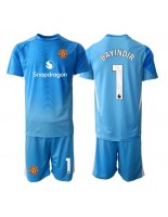 Otroške Nogometnih dresov Manchester United Altay Bayindir #1 Vratar Domači 2025-26 Kratki rokavi (+ hlače)